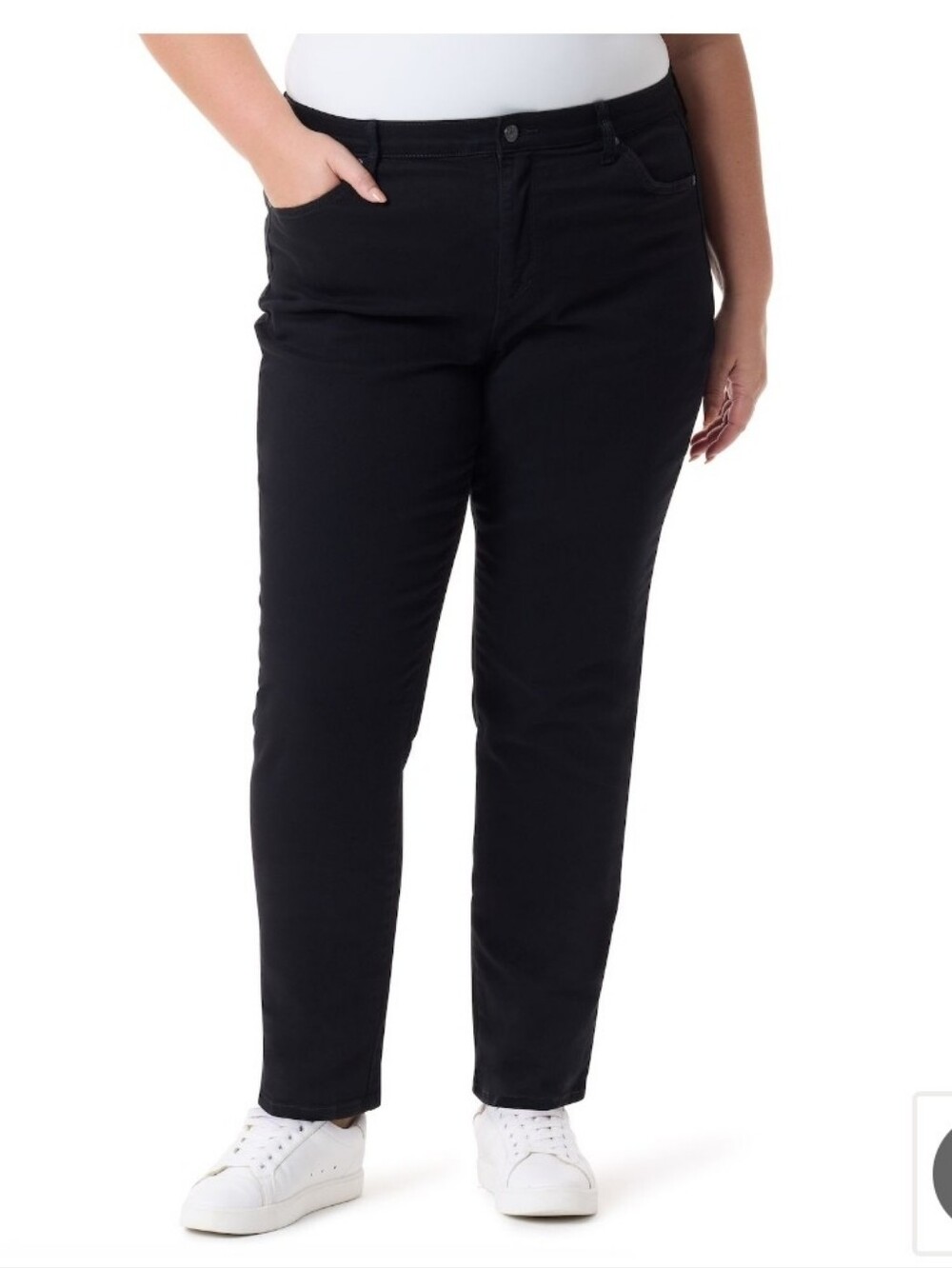 Amanda The Original Slimming Jeans - Black NWT 20W Short Gloria Vanderbilt